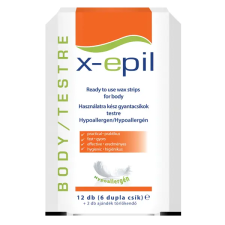  X-Epil Használatrakész gyantacsík testre - Hypoallergén 6x2db XE9233 (XE9233) szőrtelenítés