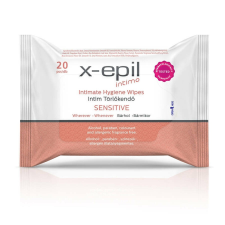 X-Epil Intimo Sensitive - intim törlőkendő (20db) intim higiénia