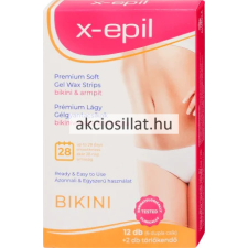 X-EPIL Prémium Lágy Gélgyantacsíkok érzékeny bőrre bikinivonalra és hónaljra 12 db szőrtelenítés