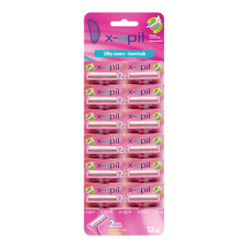 X-EPIL Silky - 2 pengés borotva gumírozott nyéllel (12db) eldobható borotva