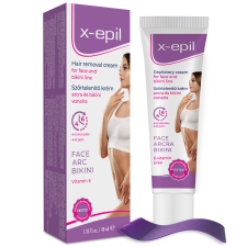 X-EPIL Szőrtelenítő krém arcra/bikini vonalra (40 ml) szőrtelenítés