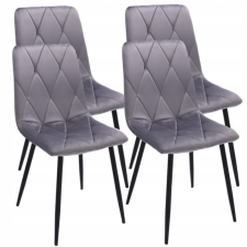  x KÁRPITOZOTT SZÉK steppelt BÁRSON modern bútor