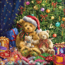 X-mas Bears papírszalvéta 33x33cm, 20db-os konyhai eszköz