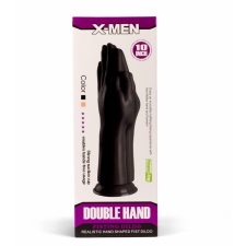 X-Men 10" Double Hand - letapasztható, élethű öklöző dildó - 25,4 cm (testszínű) műpénisz, dildó