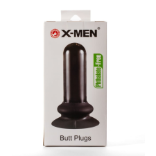 X-Men 5.51" Butt Plug - szilikon, letapasztható anál dildó - 14 cm (átlátszó) műpénisz, dildó