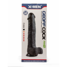 X-Men Geoff 11.9" Cock Black műpénisz, dildó