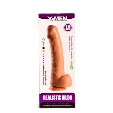 X-MEN Realistic Dildo 10 inch Flesh műpénisz, dildó