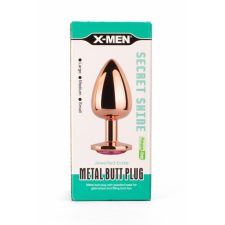 X-MEN Secret Shade Metal Butt Plug Rose L szexjáték