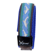  X-treme szíj, 196,  kék-fehér delfin mintás 20 mm óraszíj