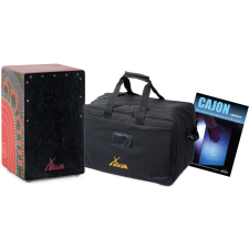 Xdrum Design Series Cajon "Flower" Szett Táskával + Iskola dob és ütőshangszer