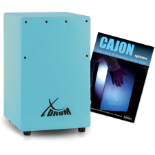 Xdrum Dob Kc-37B Gyermek Cajon Kék Szett Cajon Daloskönyvvel (Németül) dob és ütőshangszer