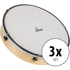 Xdrum Htm-12K 12"-Os Kézi Dob Műanyag Fejjel 3 Darabos Szett dob és ütőshangszer