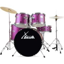 Xdrum Semi 22" Standard Dobszett Satin Purple Sparkle (Szatén Lila Csillogás) dob és ütőshangszer