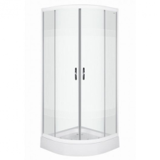  XENIA 80x80 cm íves zuhanykabin zuhanytálcával kád, zuhanykabin