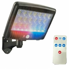 XG-T31 napelemes RGB + Fehér LED lámpa - mozgásérzékelős, távirányítós, kültéri világítás (BBV) kültéri világítás