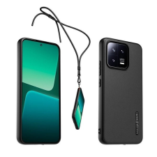 Xiaomi 13, Szilikon tok, ultravékony, kéz- nyakpánttal, fekete, gyári tok és táska