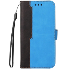 Xiaomi 14, Oldalra nyíló tok, stand, kártyatartóval, kézpánttal, Wooze Colour Wallet, kék tok és táska