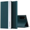  Xiaomi 14T Pro, Oldalra nyíló tok, stand, Wooze Silver Line, sötétzöld