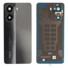 Xiaomi 56003000O1000 Gyári Xiaomi Poco X7 Pro Fekete akkufedél üveg hátlap, kamera lencse mobiltelefon, tablet alkatrész