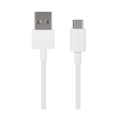 Xiaomi adatkábel és töltő (usb - microusb, 80cm) fehér kábel és adapter