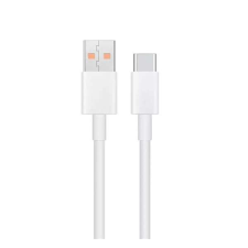 Xiaomi adatkábel (USB - Type-C, 6A, PD gyorstöltő, 100cm) FEHÉR kábel és adapter