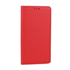 Xiaomi Mi 10S, Oldalra nyíló flip tok, Smart, piros tok és táska