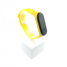 Xiaomi Mi band 3 / 4 szíjak - citromsárga, recés, sárga, szilikon okosóra kellék