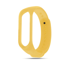 Xiaomi Mi Band 3 és Mi Band 4 okoskarkötő klasszikus áttetsző pótszíj - Citromsárga okosóra kellék