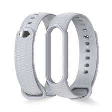 Xiaomi Mi Band 5/6 okoskarkötő Style szilikon pótszíj - Szürke okosóra kellék