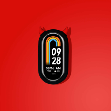 Xiaomi Mi band 8 szilikon kijelzővédő / védőtok - Ördög okosóra kellék