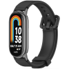  Xiaomi Mi Smart Band 8 / 9, szilikon pótszíj, állítható, TP IconBand Pro, fekete