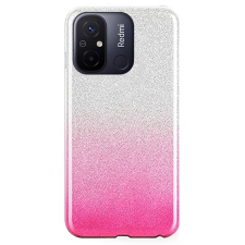  Xiaomi Redmi 12C Telefontok - Ezüst / pink Shiny tok tok és táska