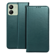  Xiaomi Redmi 13C Telefontok - Smart Magnetic zöld szilikon keretes mágneses könyvtok tok és táska