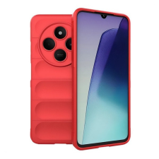 Xiaomi Redmi 14C / Poco C75, Szilikon tok, közepesen ütésálló, 3D minta, piros tok és táska
