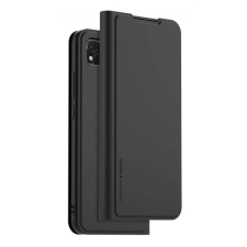 Xiaomi Redmi 9C / 9C NFC, Oldalra nyíló tok, stand, kártyatartóval, fekete, gyári tok és táska