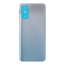 Xiaomi Redmi Note 10 5G, Akkufedél, (ragasztóval), ezüst mobiltelefon, tablet alkatrész