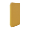  Xiaomi Redmi Note 11S Telefontok - Slim BookCover sárga könyvtok, átlátszó ütésálló szilikon kerettel