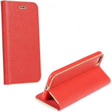 Xiaomi Redmi Note 13 4G, Oldalra nyíló tok, stand, Luna Book, piros tok és táska