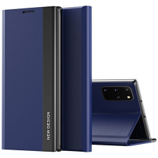 Xiaomi Redmi Note 13 Pro 5G / Poco X6 5G, Oldalra nyíló tok, stand, Wooze Silver Line, sötétkék tok és táska
