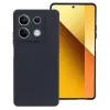  Xiaomi Redmi Note 13 Pro 5G szilikon tok, hátlaptok, telefon tok, velúr belsővel, matt, fekete, Silicon