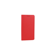 Xiaomi Redmi Note 14 5G, Oldalra nyíló flip tok, Smart, piros tok és táska