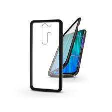 Xiaomi Redmi Note 8 Pro mágneses, 2 részes hátlap előlapi üveggel - Magneto 360 - fekete tok és táska