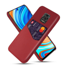 Xiaomi Redmi Note 9 Pro/9S Telefontok - Piros - Kártyatartóval tok és táska
