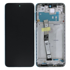 Xiaomi Redmi Note 9S gyári LCD + érintőpanel ezüst kerettel mobiltelefon, tablet alkatrész