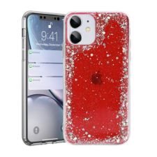 Xiaomi Redmi Note 9T/Note 9 5G, Szilikon tok, Brilliant (Csillámos), piros tok és táska