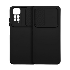 Xiaomi Slide Xiaomi Redmi 12C, kameravédős szilikon tok, fekete tok és táska