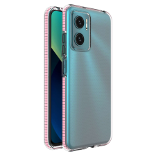 Xiaomi Spring case gél TPU tok színes a Xiaomi Redmi 10 világos rózsaszín tok és táska