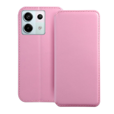 Xiaomi Telefontok Xiaomi Poco X6 5G - Dual Pocket - pink mágneses átlátszó szilikon keretes könyvtok tok és táska