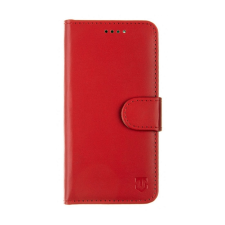 Xiaomi Telefontok Xiaomi Redmi Note 13 5G - Tactical Field piros szilikon keretes könyvtok mágneses ráhajtófüllel tok és táska