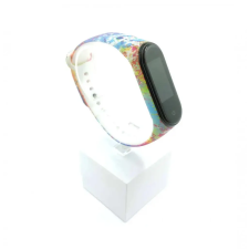 Xiaomi Xiaomi Mi band 3 / 4 szíjak - nonfiguratív, szilikon, szivárvány, tarka okosóra kellék